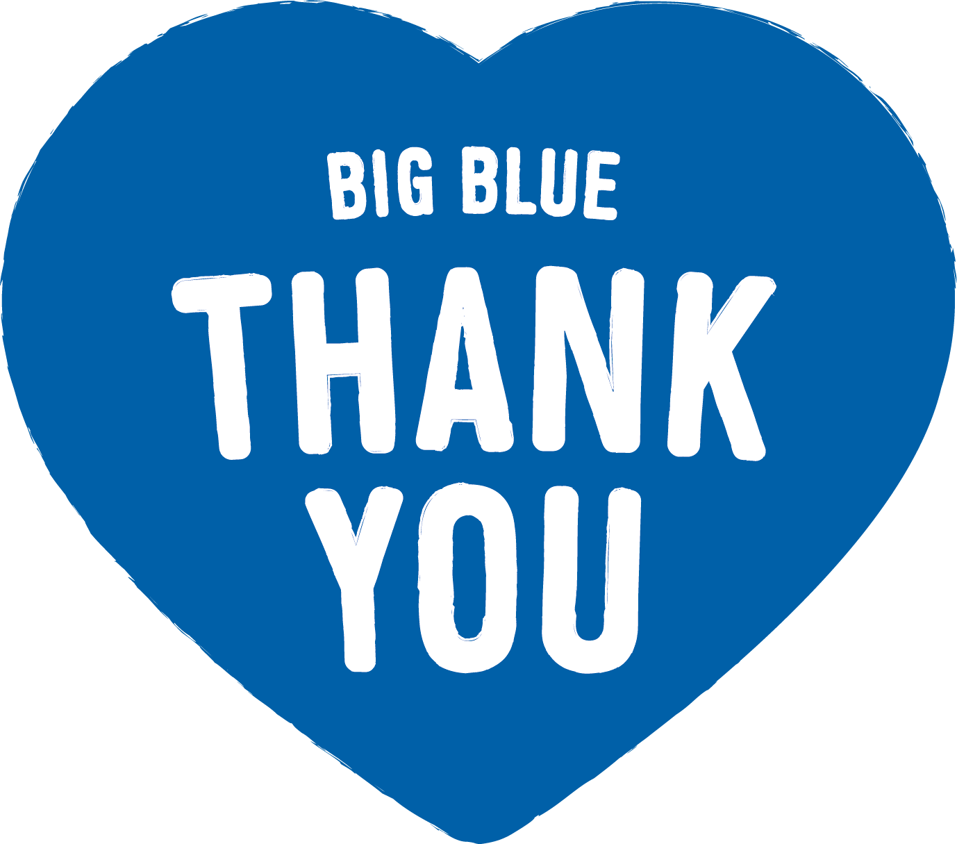 Big blue Thank You